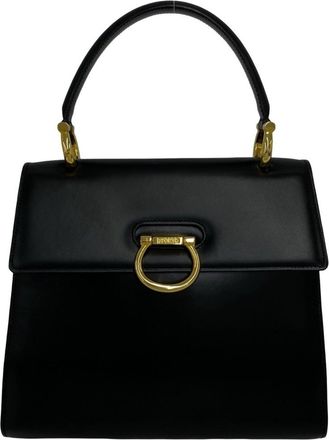 Celine Black Leather Handbag Tote Bag (Pre-Owned)