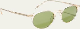Oliver Peoples Riley Round Acetate Sunglasses