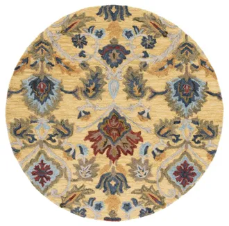 Safavieh Alfombra lana oro/multicolore 183 x 183 cm
