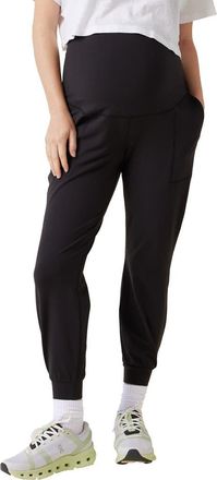 Ingrid & Isabel The Ultimate Maternity Joggers in Black at Nordstrom, Size X-Large