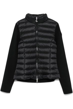 Moncler WOMENS HYBRID CARDIGAN Size: L, colour: BLACK