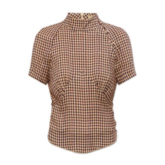 Charlotte Knowles Blouses, female, Brown, Size: 2XS Tess Top