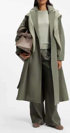 BOSS Calili Trench Coat in Tea Leaf at Nordstrom, Size 12