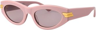 Bottega Veneta Womens Sunglasses Bv1189s Pink-Pink-Violet Acetate Pink/pink/violet