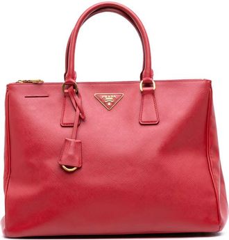 Prada Pre-owned Prada Large Saffiano Lux Galleria Double Zip Satchel 5T1987PK1L3VGR6Y