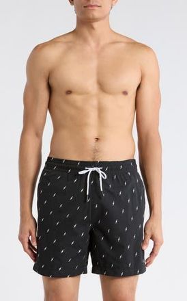Trunks Surf & Swim Co. Sano 6.5-Inch Swim Trunks in Black at Nordstrom Rack, Size X-Large