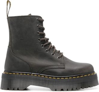 Dr. Martens Houtskoolgrijze Dameslaarzen - Dames - Veterlaarzen - Grijs - 36 EU - Schoenen