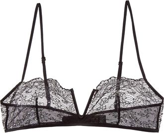 Kiki De Montparnasse Kiki De Montparnasse La Follie Lace Galloon Silk-Trim Bandeau Bra