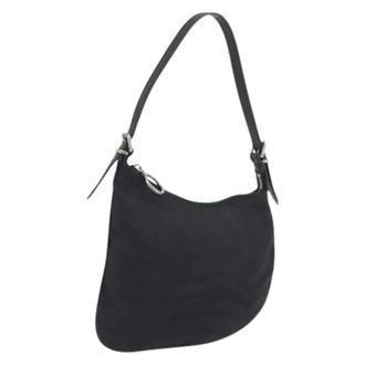 Fendi Pre-owned Vintage Zucchino Schoudertas - Dames - Pre-owned - Zwart - Maat: ONE Size Leer