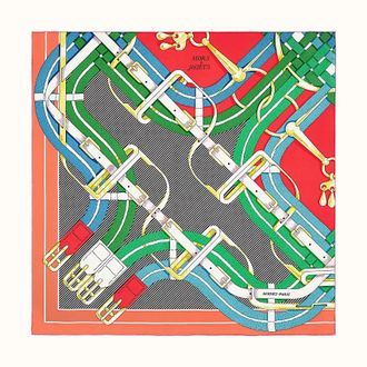 Hermès Sold Out Mors a Jouets Chemise Detail scarf 90