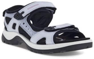 Ecco Trekkingsandale ECCO OFFROAD, Damen, Gr. 35, blau (hellblau), Nubukleder, Textil, Schuhe Trekkingsandale, Outdoorschuh, Sommerschuh, Freizeitsandale, 