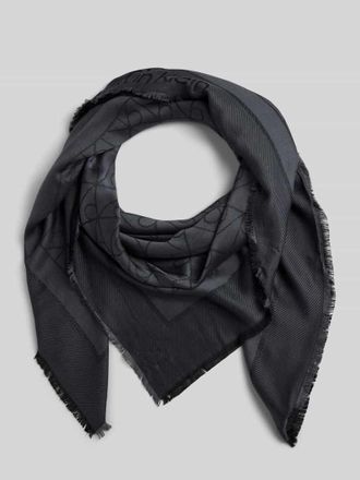 Calvin Klein Tuch mit Allover-Logo-Print Modell Tonal in Black, Gr&ouml;&szlig;e 1
