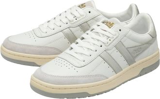 Gola Womens Falcon Mirror Sneaker Shoe In White/silver