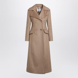 Max Mara Camel Long Double Breasted Coat