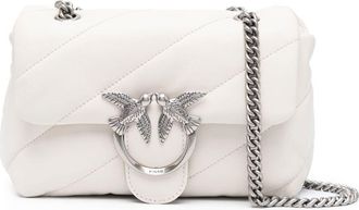 Pinko quilted sheepskin shoulder bag - women - Sheepskin - One Size - White