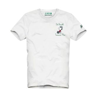 MC2 Saint Barth T-Shirts, male, White, Size: 2XL Snoopy Classic White T-shirt
