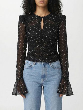 Rotate Top in poliestere a pois Rotate