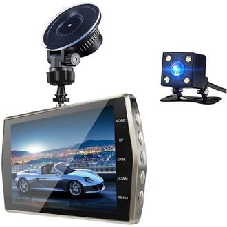 OEM El Black Friday Lanza La Sorprendente C&aacute;mara De Salpicadero De 4 Pulgadas, Tanto Delantera Como Trasera, Con Grabaci&oacute;n Dual En Hd 1080p, Visi&oacute;n Noctur