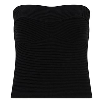 Alberta Ferretti Sleeveless Tube Top - female - Alberta Ferretti - Sleeveless Tops - Black - S - Tops