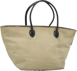 Burberry Pre-owned Tote Bags, female, Beige, Size: ONE SIZE Pre-owned Vintage Tote Bag