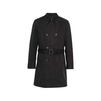 Herno Double-Breasted Coats, male, Blue, Size: 3XL Rainwear Herno