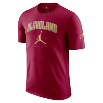 Nike Mens Cleveland Cavaliers Essential Jordan NBA T-Shirt in Red | HQ1229-677