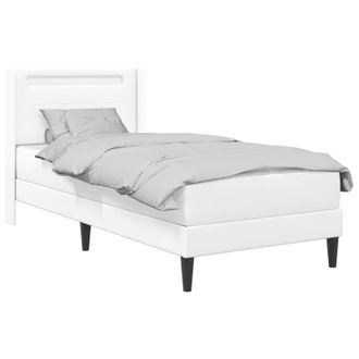 vidaXL Estructura De Cama Con Colch&oacute;n Blanco 100 X 200 Cm Vidaxl