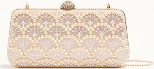 Valentino Garavani Minaudiere Valentino Garavani Carry Secrets In Raso Con Perle E Strass Donna SKIN/CRYSTAL UNI