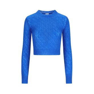 Jil Sander Maglione CN LS - - Knitwear - Donna - Blu - 2XL