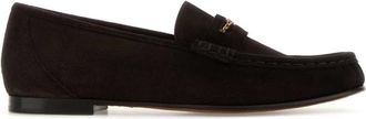 Chlo&eacute; Brown Suede Loafers