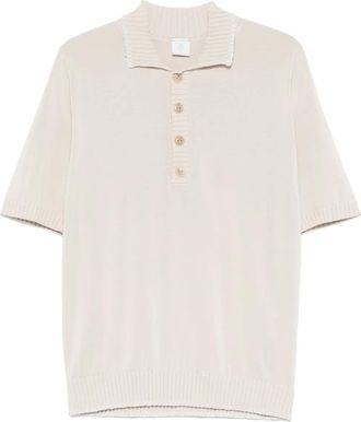 Eleventy Polo con ricamo - Toni neutri
