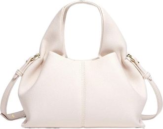 Generic Compatible For Cloud Shaped Handbag, Single Shoulder Bag Under Arms, Ball French Retro Style in Soft(White B)