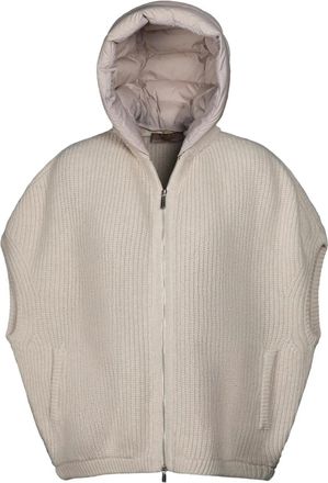 Moorer Amida-DS3 hooded cardigan - Neutrals