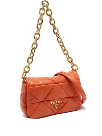 Prada patchwork chain bag - Orange