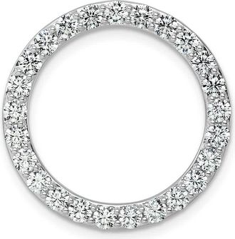 Diamond2Deal 14k White Gold Lab Grown Diamond Pendant (2ct, VS, G-H)