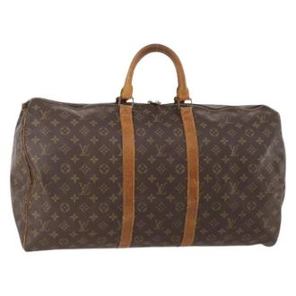 Louis Vuitton Pre-owned Weekend Bags, female, Brown, Size: ONE SIZE Pre-owned Keepall 55 Boston Bag