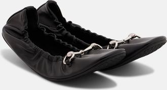 Gucci Bailarinas Prima de piel con Horsebit