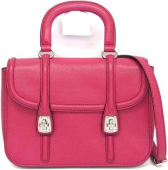 Miu Miu Pre-owned Handbags, female, Pink, Size: ONE SIZE Pre-owned Leather Handbag