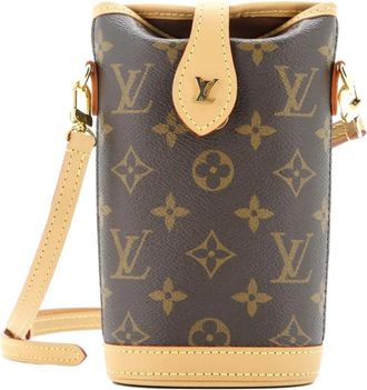 Louis Vuitton Fold Me Pouch canvas crossbodytas met monogram - Bruin