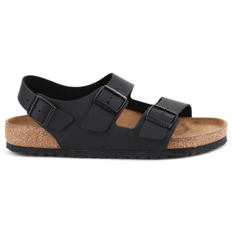 Birkenstock Milano BS Birko-Flor Unisex Slingbacks Sandals - Black - Size:UK 4.5