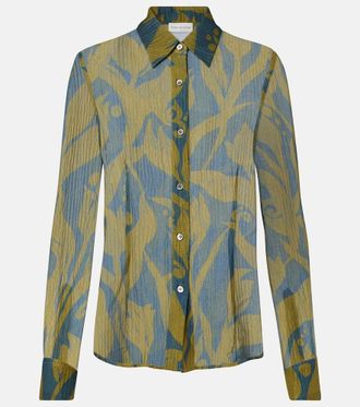 Dries Van Noten Printed silk shirt