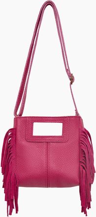 James Lakeland Womens Fuchsia Fringe Bag