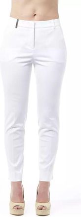 PESERICO White Cotton Womens Pants