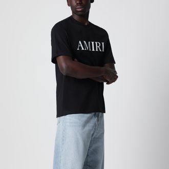 Amiri Black T-shirt with logo print