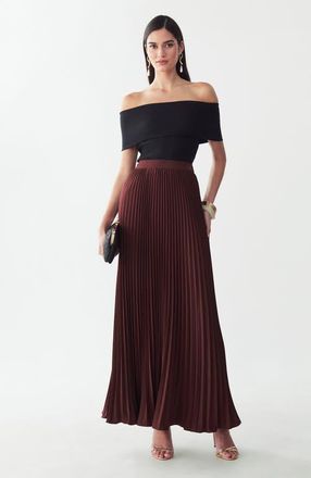Willa Amur Skirt in Burgundy at Nordstrom, Size 10