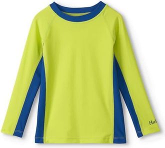 Hatley Kids Colorblock Long Sleeve Rashguard in Green at Nordstrom, Size 3T