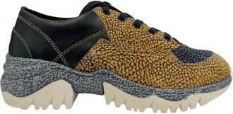 Borbonese Beige Leather Women Womens Sneaker