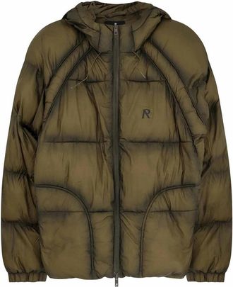 Represent Padded and quilted nylon down jacket
