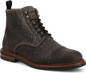 Taft Mens Rome Dress Boot in Croco/brown at Nordstrom, Size 10.5