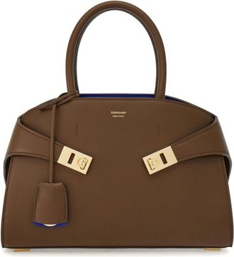 Ferragamo Brown Hug Small Satchel